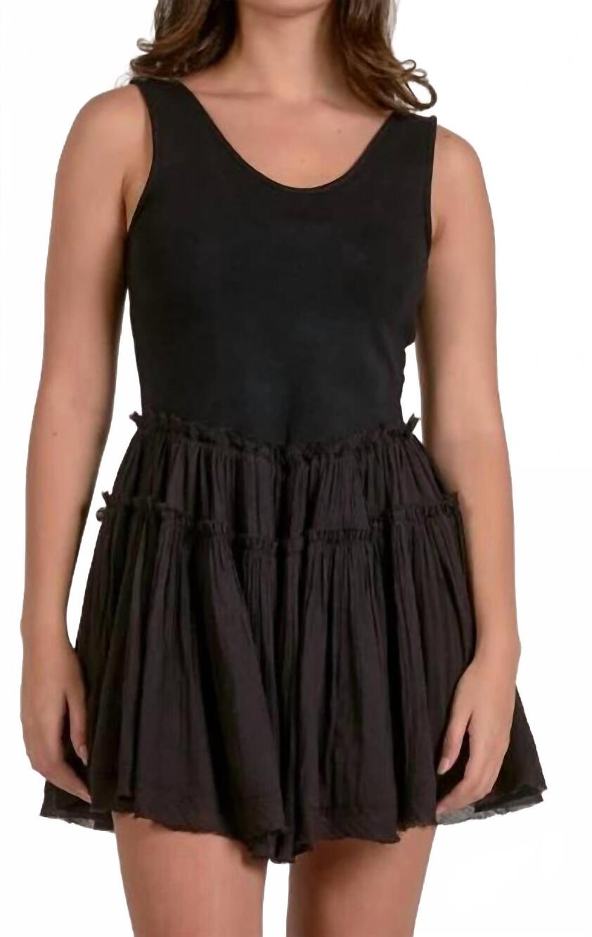 NEW ELAN the easy-day tank dress in black